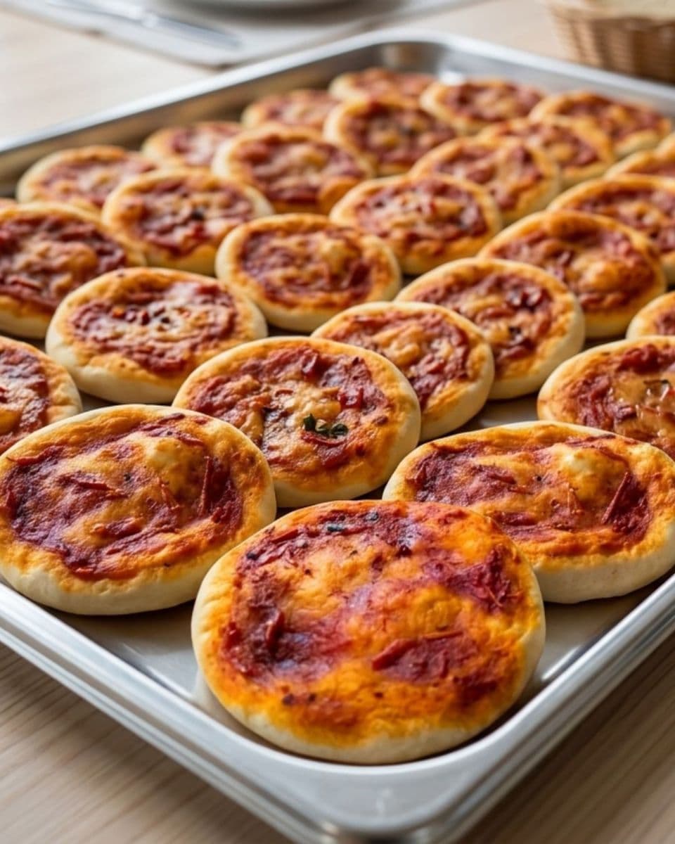 Pizzetas por 50 unidades.